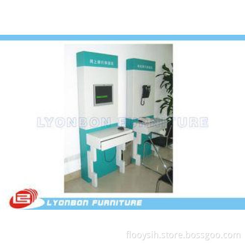 OEM Design MDF Information Desk Table For Public Service /